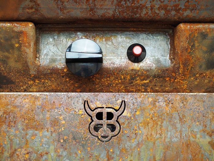 BigQube Feuerplatte Feuerschale L Bedienelement