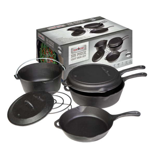 Camp Chef 6teiliges Gusseisen-Set