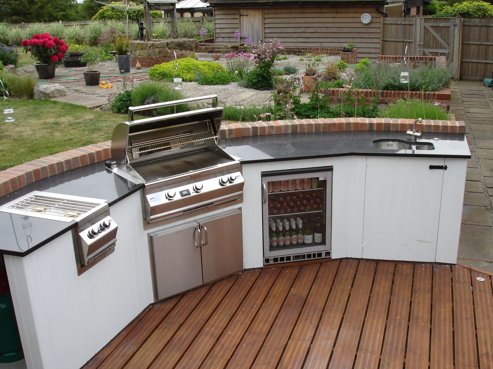 FireMagic Outdoorkitchen mit Kühlschrank